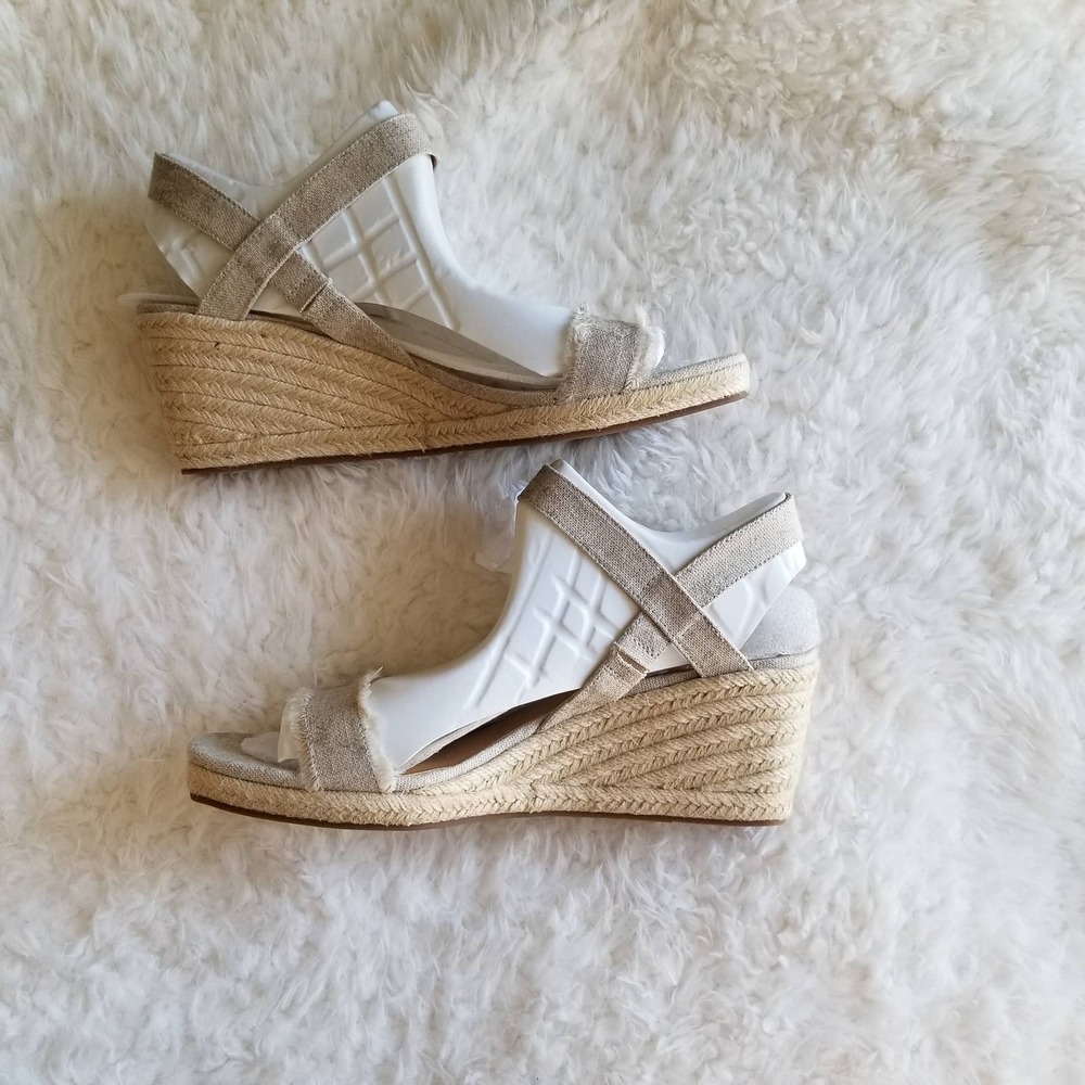 Lucky Brand Marceline open toe wedge ankle strap sandals 12M Summer Festival